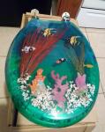 ROUND polyresin toilet seat,sea,Urea sanitary ware，WC seat cover,design toilet