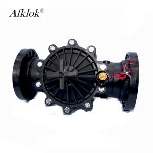 China DN80 Plastic DC Latching Normally Closed 4 inch Solenoid Water Valves factory