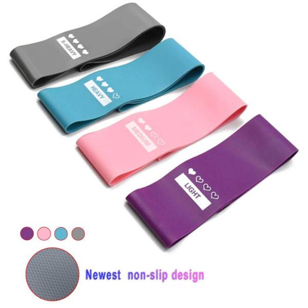 Latex Stretch Resistance Exercise Bands Pull Up Assist Non Slip Fitness Loop 60