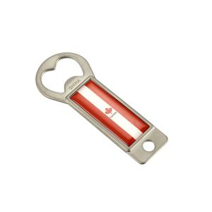 China Shinny Nickel Plated Zinc Alloy Metal Bottle Opener Keychain factory