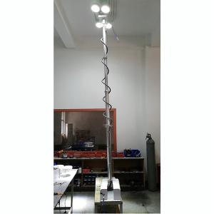 China 3.8m vehicle roof mount pneumatic telescopic mast light tower for fire tenders factory