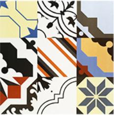 China Colorful Patterns Rest Room V4 24'X24' Bathroom Ceramic Tile factory