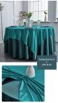 Customized Polyester Wedding Banquet Table Cloth Dobby Pattern