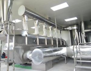 China 304SS 500kg/H Chemical Vibro Horizontal Continuous Fluidized Bed Dryer factory