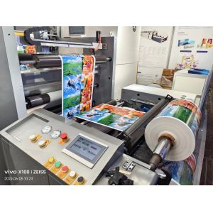 Sleeve Type Flexo Printing Machine with Servo Drive System for PET film