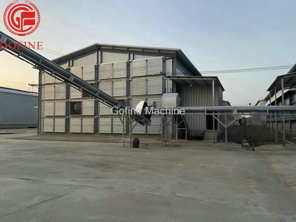 110KW Cylindrical Organic Fertilizer Fermentation Equipment Carbon Steel Compost