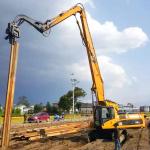 Excavator Pile Driver Attachment For Cat Hitachi Komatsu excavator pile arm pile