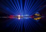 Large Beautiful 3d Laser Light Show / Laser Water Fountain With PC Control
