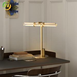 China JYLIGHTING Modern Nordic Simple Luxury LED Table Lamp Copper Glass For Bedroom Hotel Living Room Study Sofa Corner Light factory