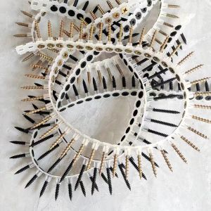 China Strength Phosphated Bugle Head Chain Belt Fasteners for Standard Drywall Screw Guns factory