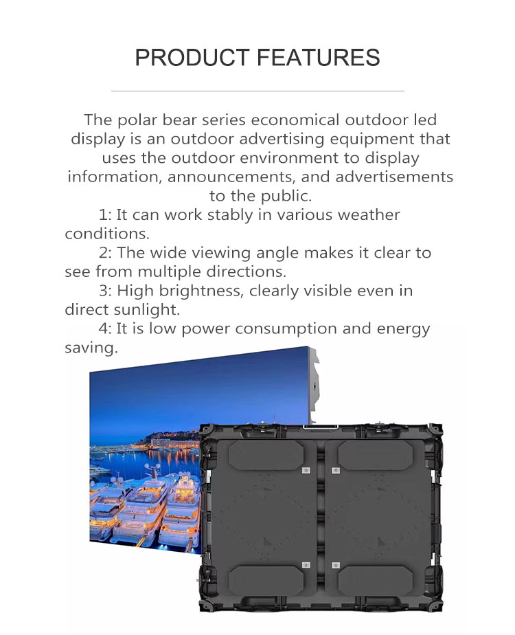 High Brightness P5 P6 P8 P10 Mm Full Color Led Display Screen Video 100000 Hours Lifespan