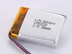 China LP552530 3.7V 350MAH Rechargeable Lithium Polymer Battery -20 To 45 Degrees Celsius A Grade Top Performance factory