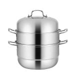 Hot Selling OEM Kitchen Cookware Cooking Pot 2 layer Kitchenware Soup Pot