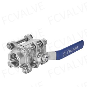 3PC Full Port Thread Ball Valve with Industrial Usage and Thread Connection Form