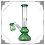 Colorful Gourd Style Glass Water Pipe 10'' Height With A Splash Guard
