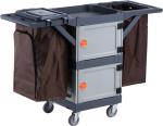 Noiseless Street Rubber Wheel Janitorial Cleaning Cart