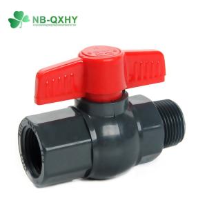China Low Temperature PVC/CPVC/UPVC Ball Valve ABS Handle BS Standard Male/Female Threaded Octagonal factory