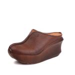 S511 2020 Summer Hot Style Ladies Slippers Sandals Genuine Leather Platform