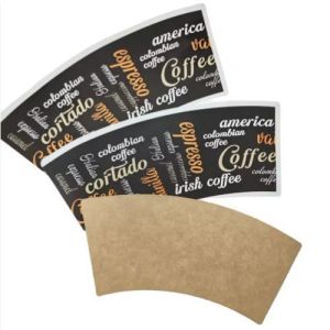 Factory Direct Sale Custom Logo New Design Paper Cup Fan Blank with Flexo