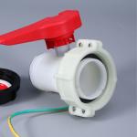 Structure Butterfly Valve Media Water DN50 75MM Plastic HDPE Valve for IBC Water