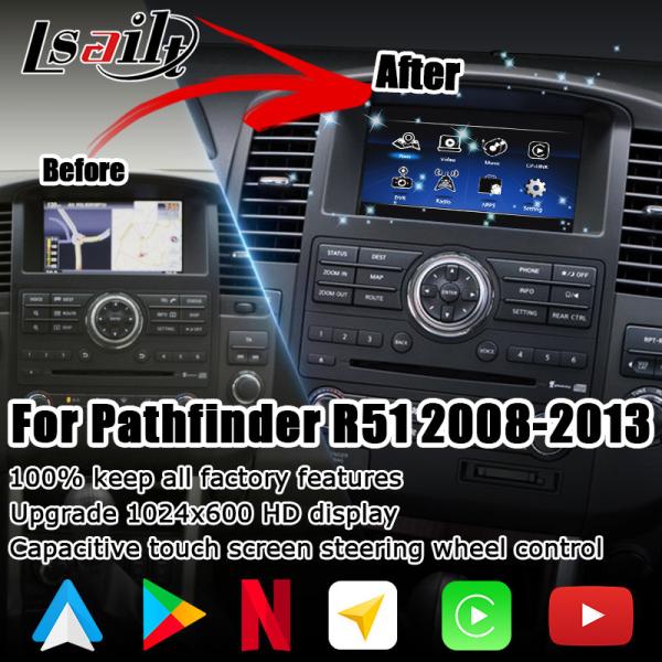 Nissan Pathfinder IT08 R51 HD screen upgrade wireless carplay android auto