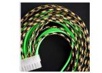 Durable Abrasion Resistance Expandable Cable Sleeving With 0.25mm PET Monofilame