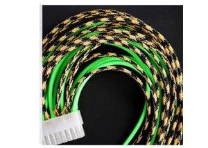 China Durable Abrasion Resistance Expandable Cable Sleeving With 0.25mm PET Monofilament factory