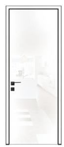 China Aluminum Frame white high gloss doors for bedroom made to measure villa factory