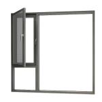 American Producing Swing Open Aluminum Traditional Casement Windows in Classic
