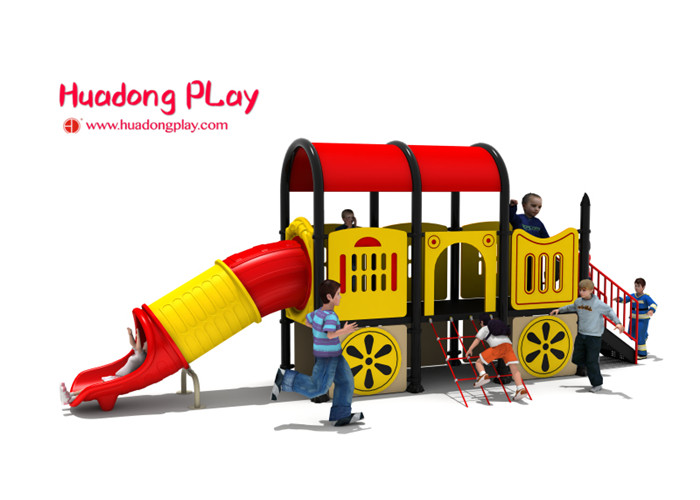 Nontoxic Plastic Outdoor Playset Traditional Car Shape CAD Instruction