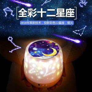 China 360 Degree Rotation LED Projector Night Light 12x13cm For Baby factory
