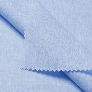 China L21s 56×54 120gsm Dressmaking Fabric Air Washed Pure Linen Material factory