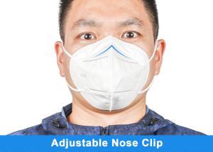 China Non Woven Fabric Foldable Earloop 5 Ply Face Mask KN95 , Disposable Dustproof Mask factory