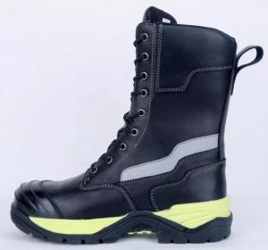 China Anti Smash Industrial Work Boots Euro37# - 48# Kevlar Firefighter Steel Toe Boots factory