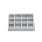 Handmade Jewelry Box Organizer Trays Grey Color MDF Body With Velvet Insert