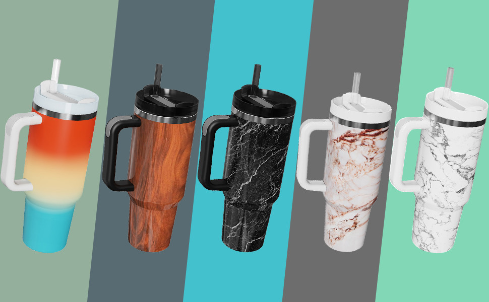 Double Walled Mutifunctional Vacuum Insulated Water Straw Bottle 16 Oz