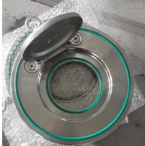 Corrosion Resistant Check Valve Stainless Steel Single Plate Disc EPDM Viton