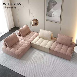 China Modern Sectional Daybed Corner Modular Couch Cube Sofa For Living Room factory