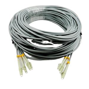 China FTTH FTTX LC 4F Armoured G653 Fiber Optic Patch Cables factory