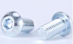 ISO7380 Steel Button Head Hex Drive Screws , Zinc Plated M5 Hex Screw