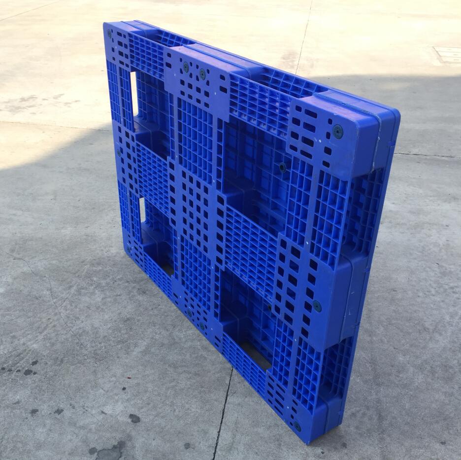 Large size heavy duty flat racking hygienic Food Grade Cold Storage Use 3 Skids Plastic Pallet