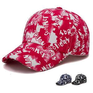 China print logo baseball caps and hats men 100% polyester piping running hat custom outdoor sports caps color:red factory