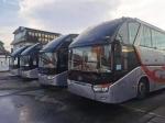 Used Kinglong Bus 55 Seats Double Windshield Used Tour Bus Low Kilometer Airbag