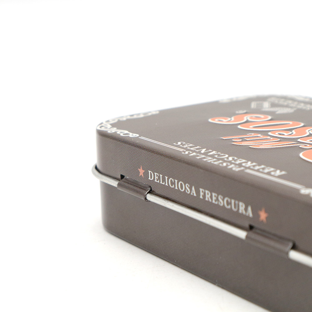 Rectangular Tin Container 4C Offset Printed Metal Tin Packaging Candy Tin Can of All Sizes