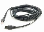 CBA U09 C15ZAR Symbol Barcode Scanner USB Cable 5M Coiled Spiral High Speed