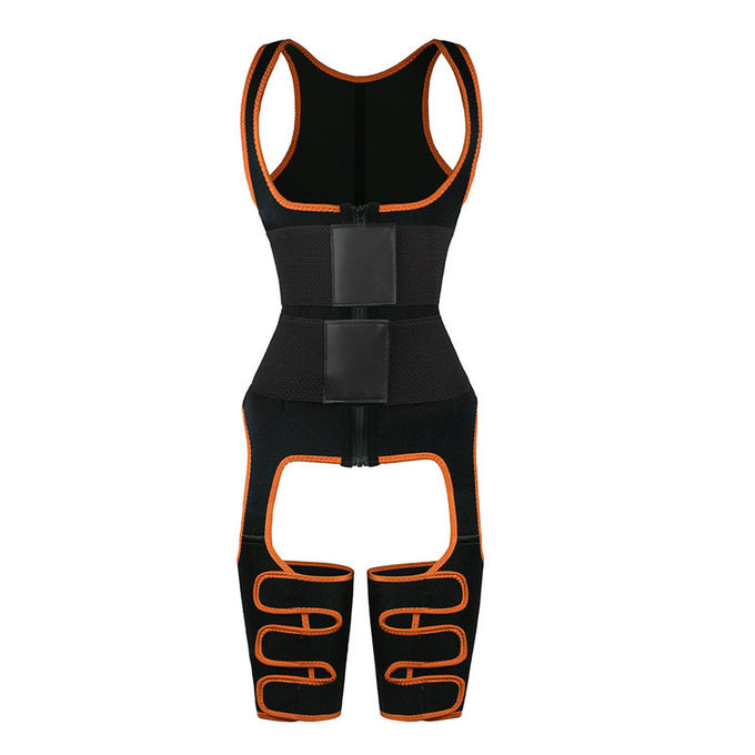 Womens 3XS Full Body Waist Cincher Leather Belt Thigh Trimmer Leg Shaper