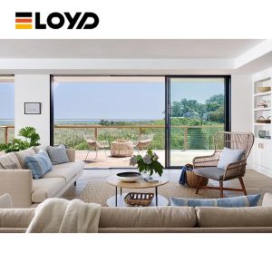 3D Design Narrow Frame Aluminum Sliding Door Surface Mount