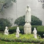 Our Lady of Fatima Statue Marble Virgin Mary Statues Kneeling Praying Life Size