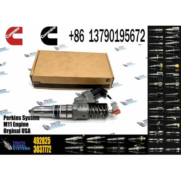 New Construction Machinery Fuel Injector for M11 Diesel for CUMMINS Diesel Engine 3411755 3411753 492825 3037772 4928517