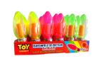 Kids Light Up Candy Confectionery Bulb Shape Lollipop Strawberry Flavor